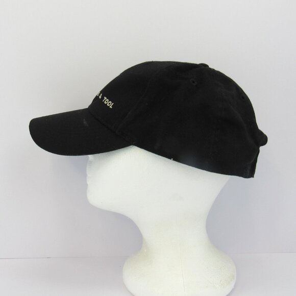 SMT Stone Machine & Tool Embroidered Logo Men's Black Adj Strap Back Cap Hat - Picture 3 of 8